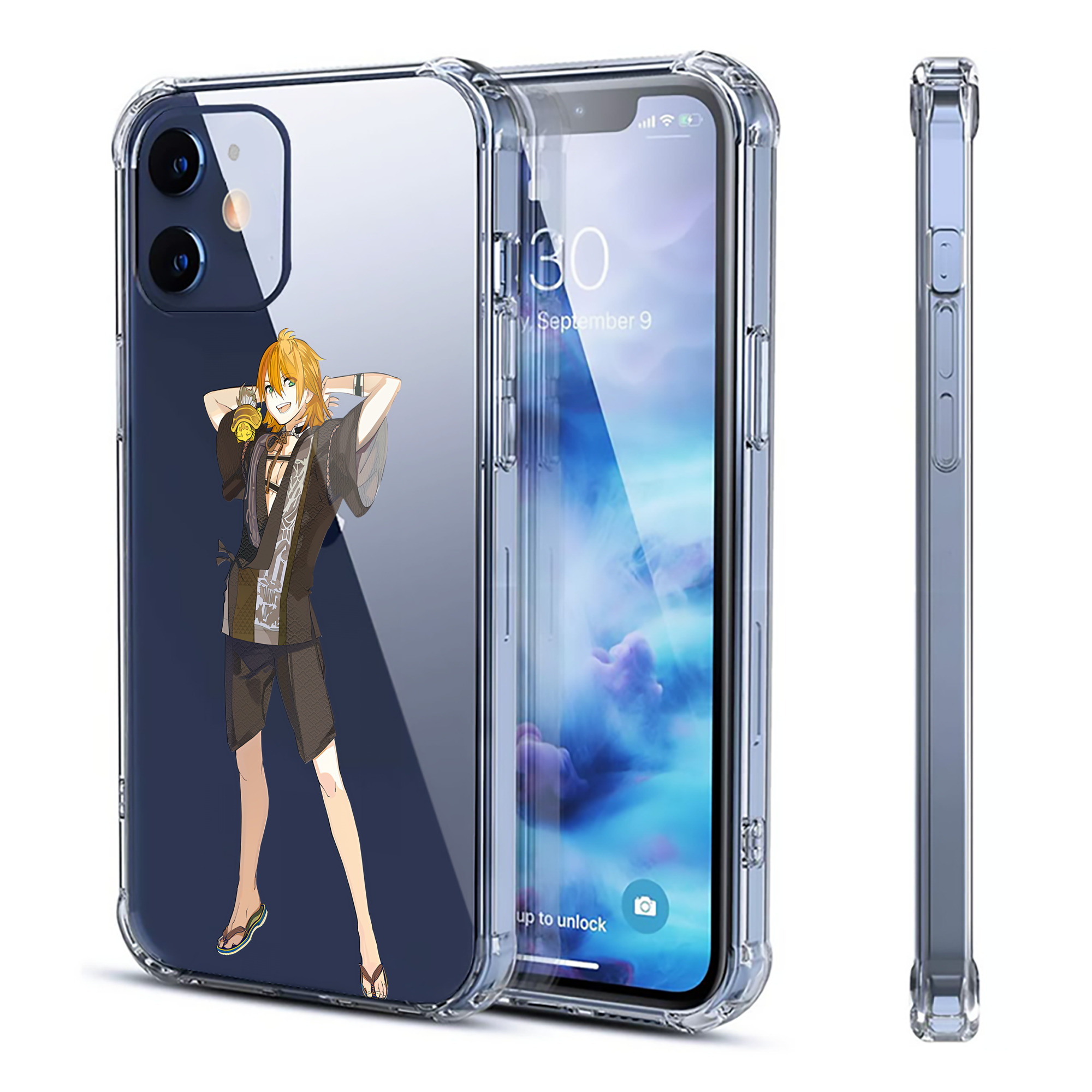 （画像用） 刀剣乱舞 Touken Ranbu 【iPhone 12シリーズ対応】透明スマホケース（クリアソフトケース）